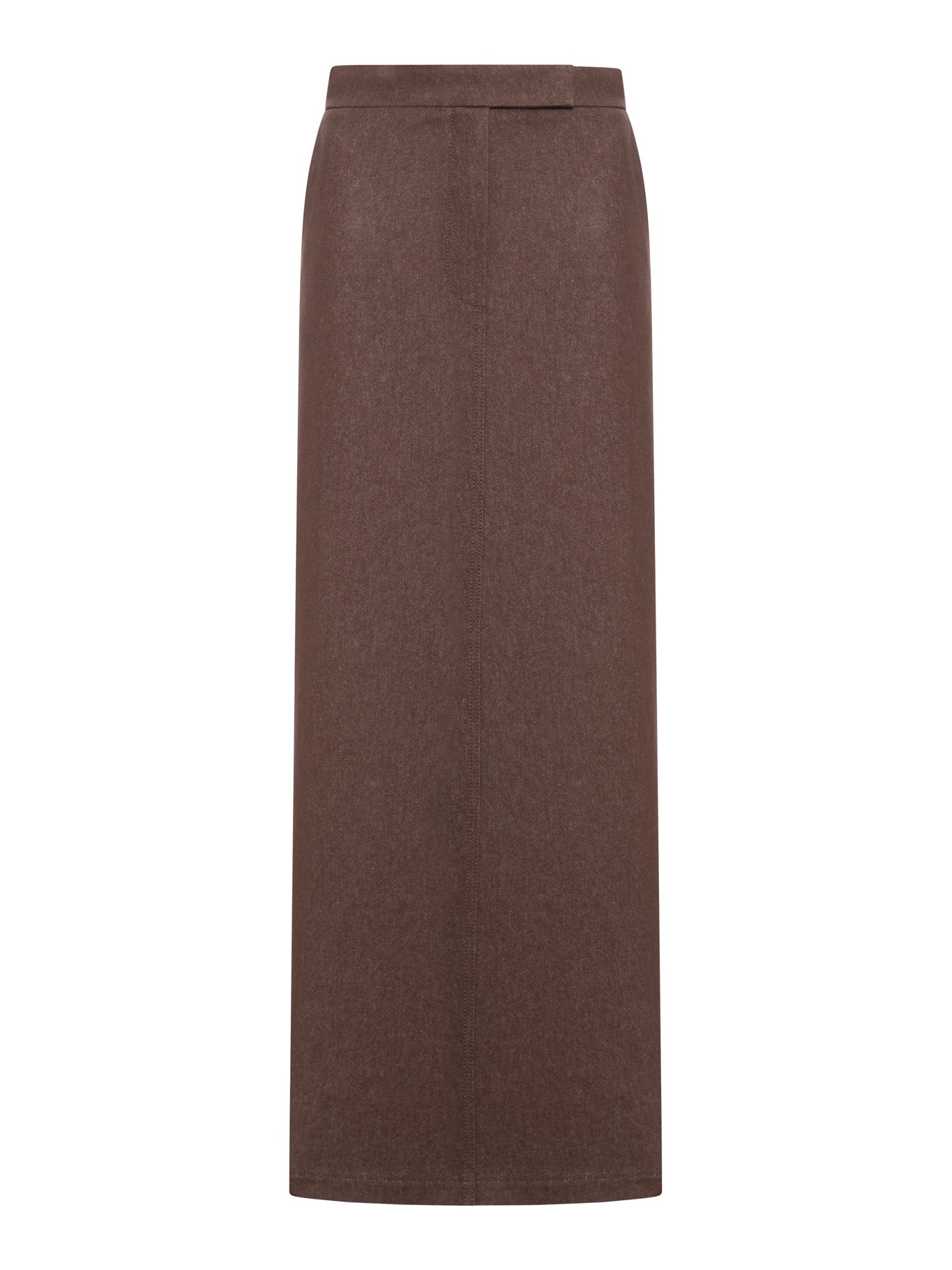 GONNA LUNGA IN COTONE EFFETTO DENIM
