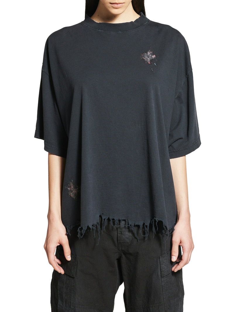 T-SHIRT CROPPED NAIL POLISH IN NERO SLAVATO