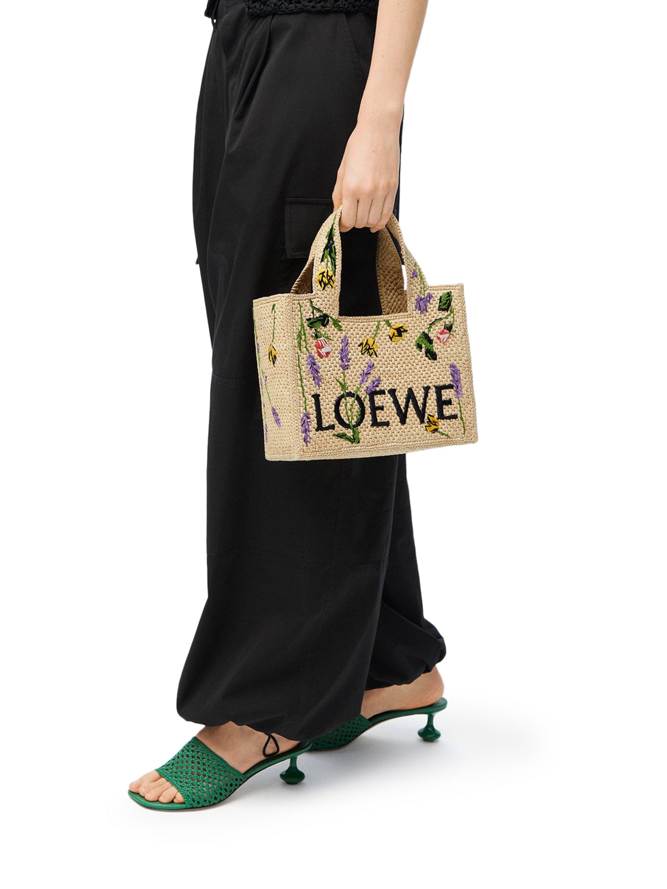 BORSA LOEWE FONT TOTE PICCOLA IN RAFIA
