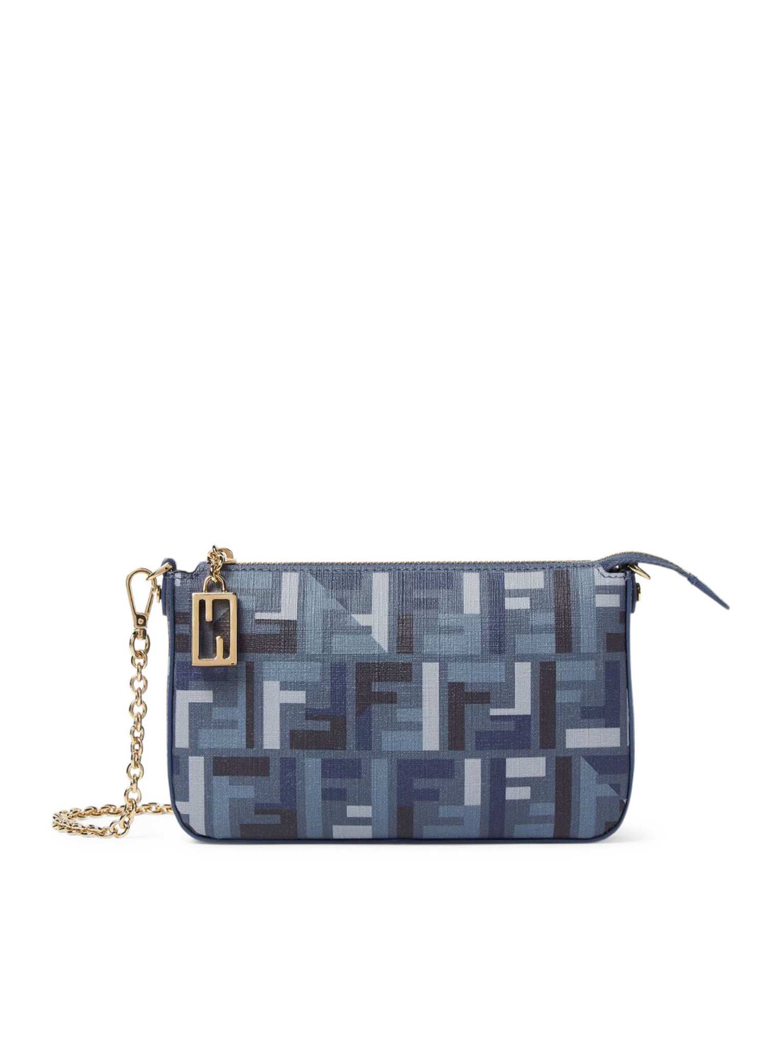 POUCH CON CATENA IN TESSUTO