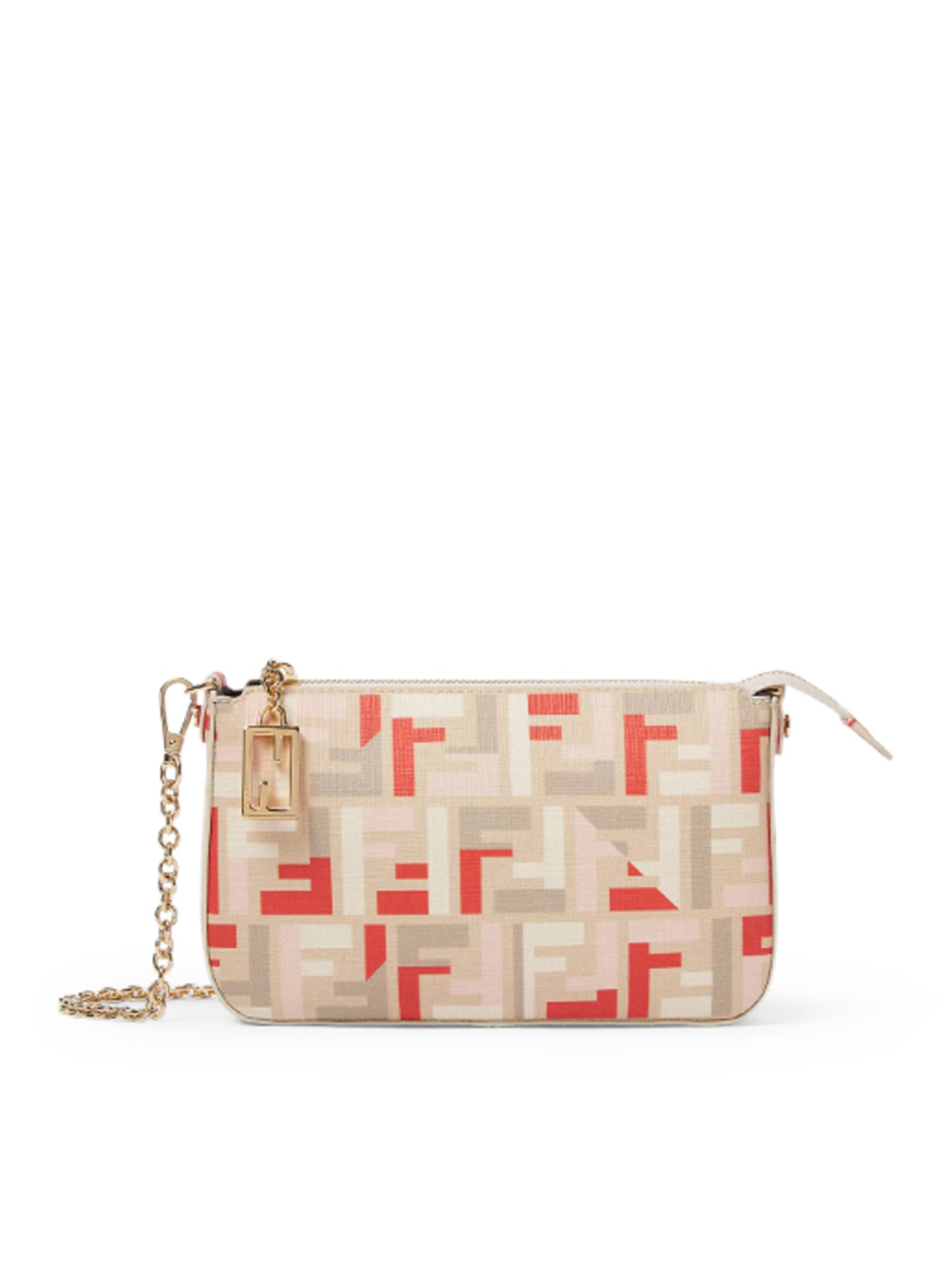 POUCH CON CATENA IN TESSUTO