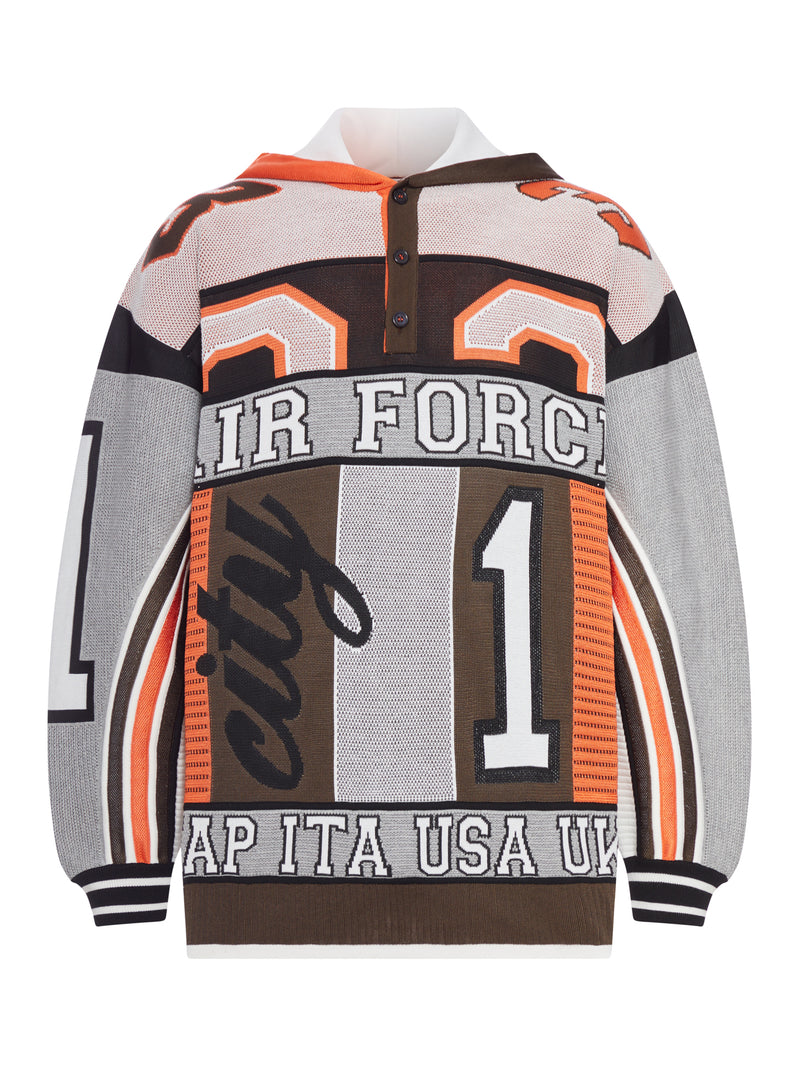 FELPA CON CAPPUCCIO AIR FORCE