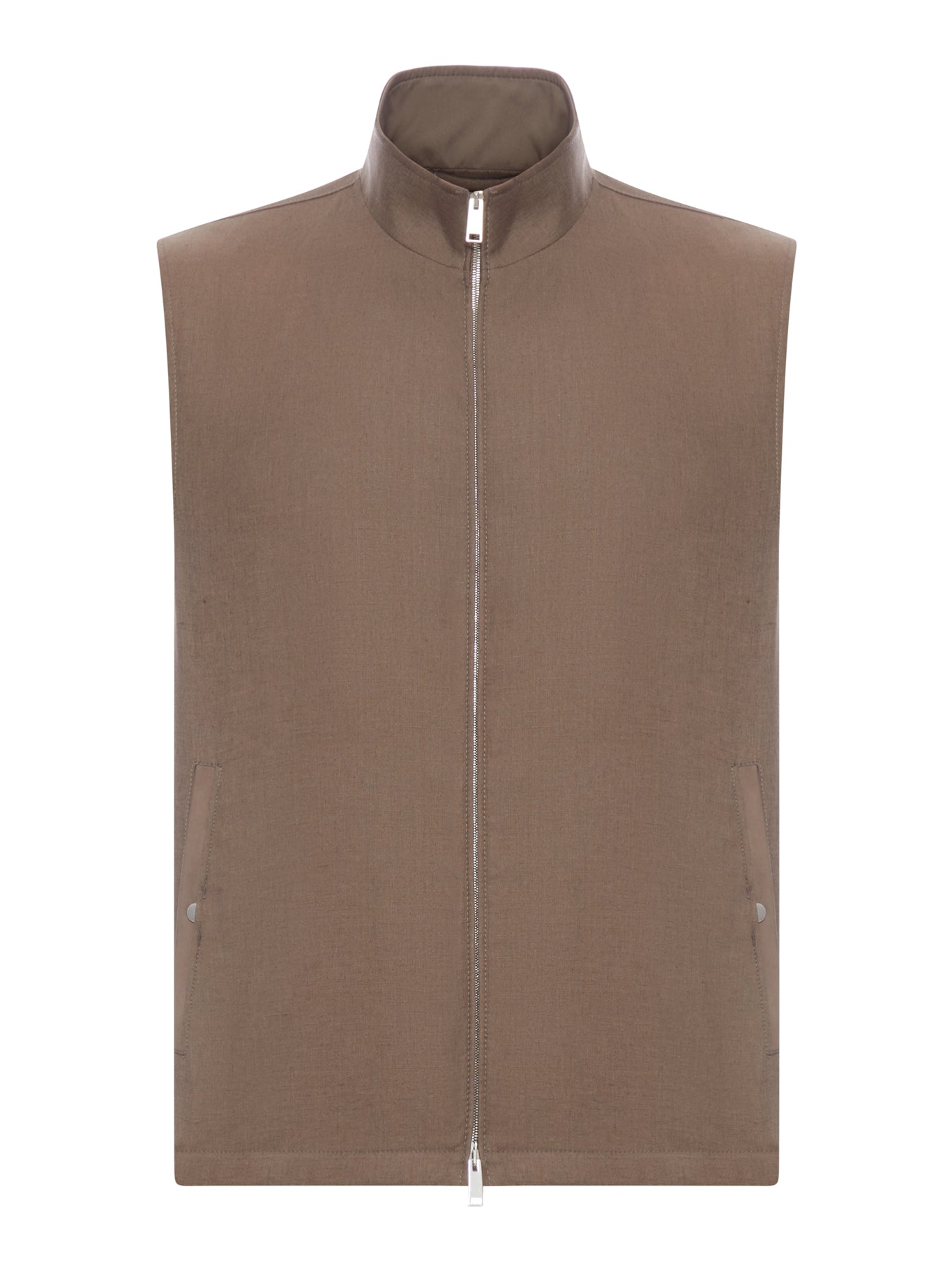 GILET IN LINO