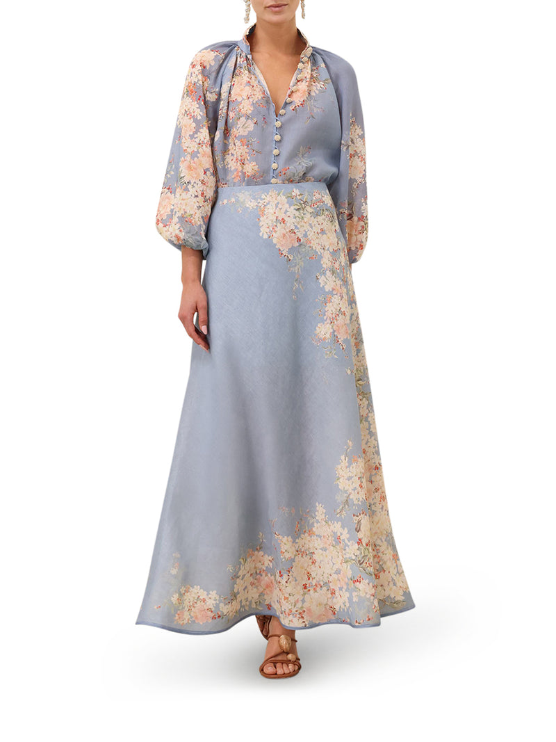 BLUSA FLUIDA CON BOTTONI GIOIELLO