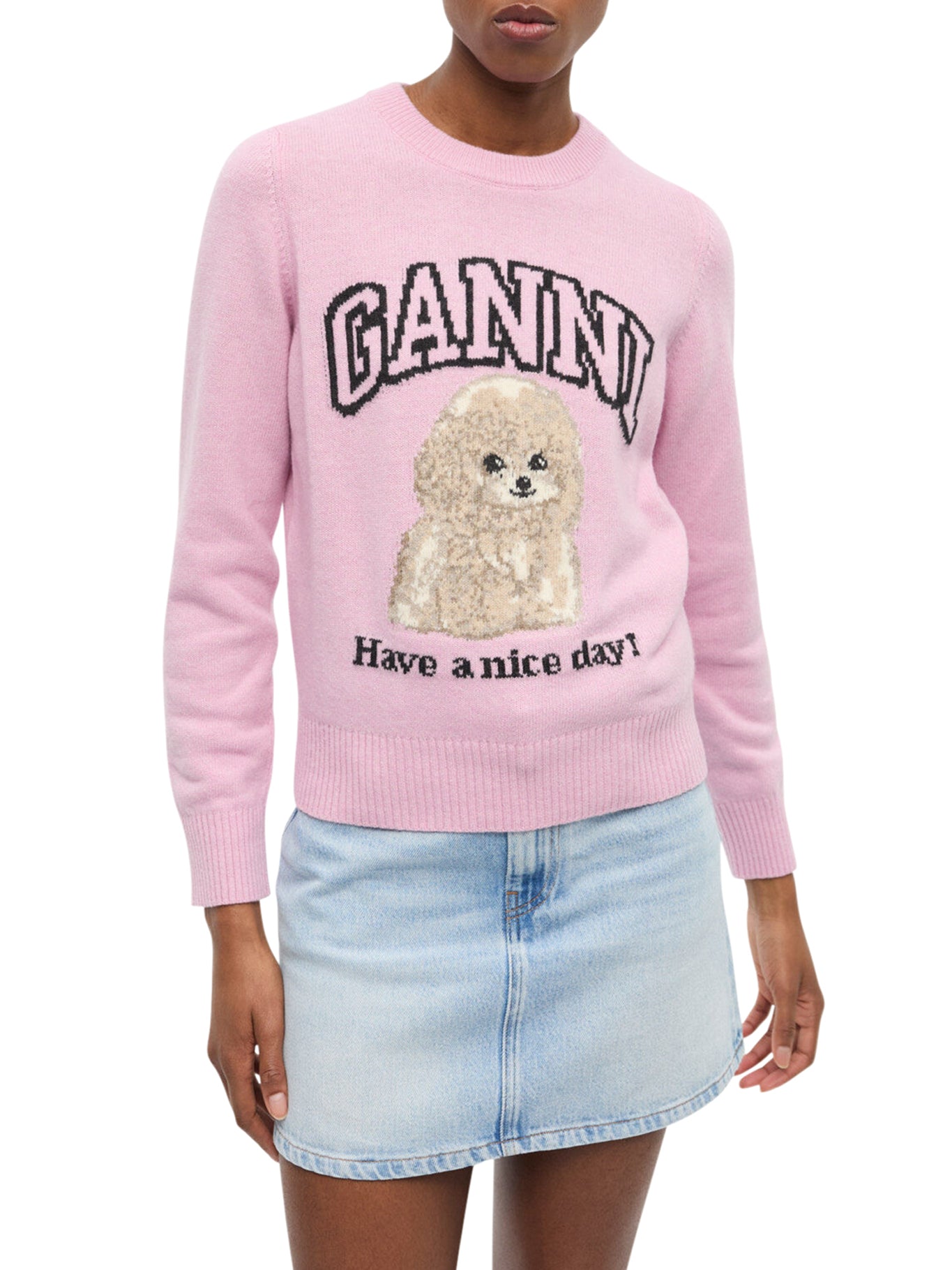 MAGLIONE IN LANA CON STAMPA