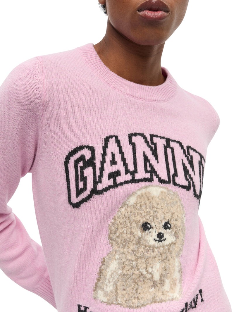 MAGLIONE IN LANA CON STAMPA