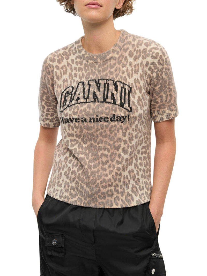 T-SHIRT IN MISTO LANA