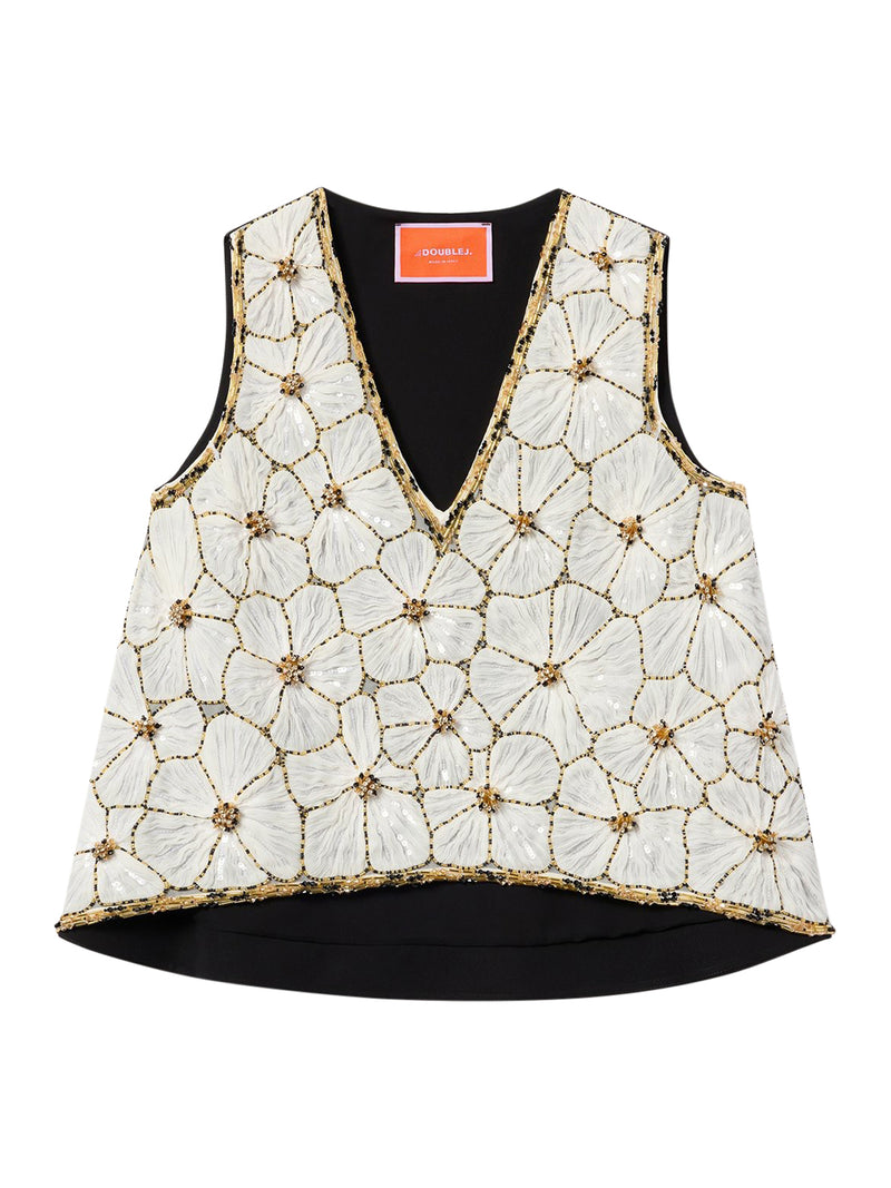 TOP SCALA CON SCOLLO A V