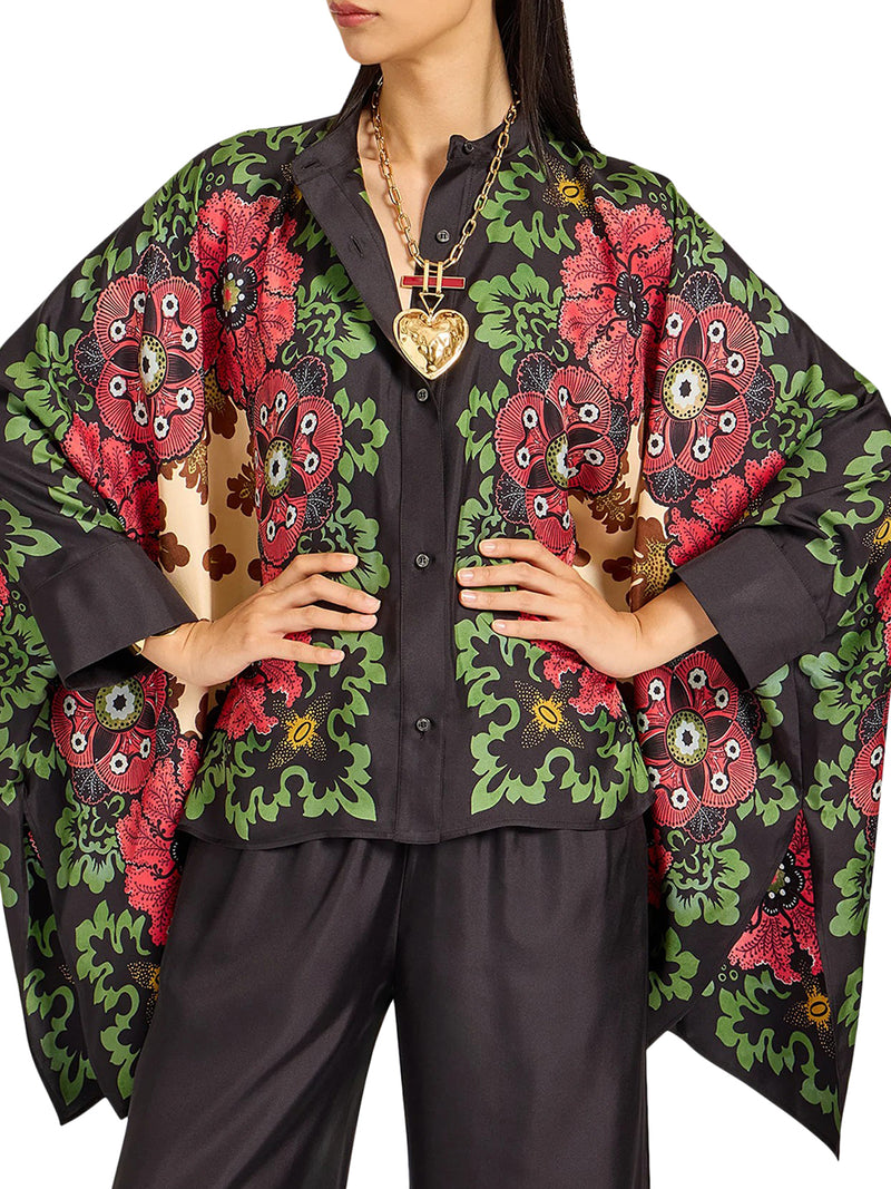 CAMICIA FOULARD IN SETA