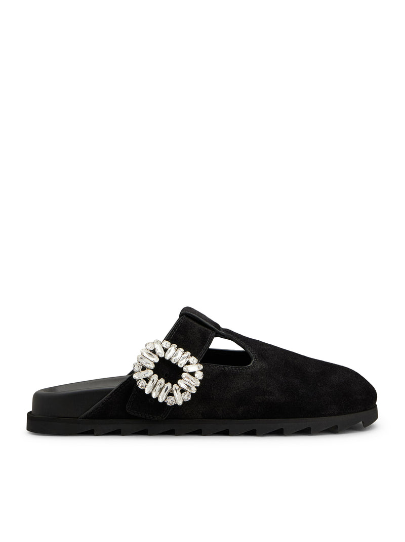 MULES SLIDY VIV` IN PELLE SCAMOSCIATA
