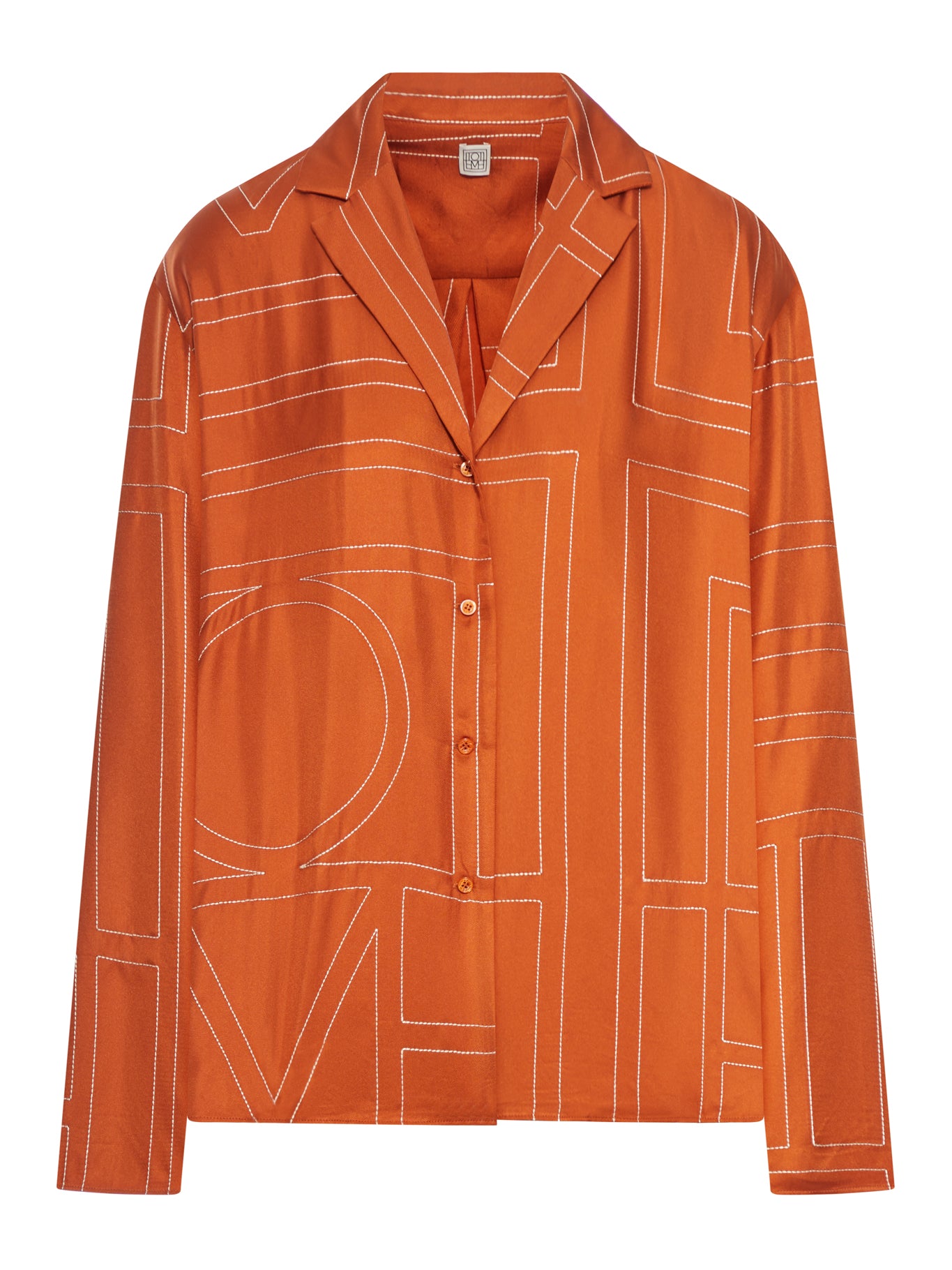 CAMICIA IN SETA CON MONOGRAMMA