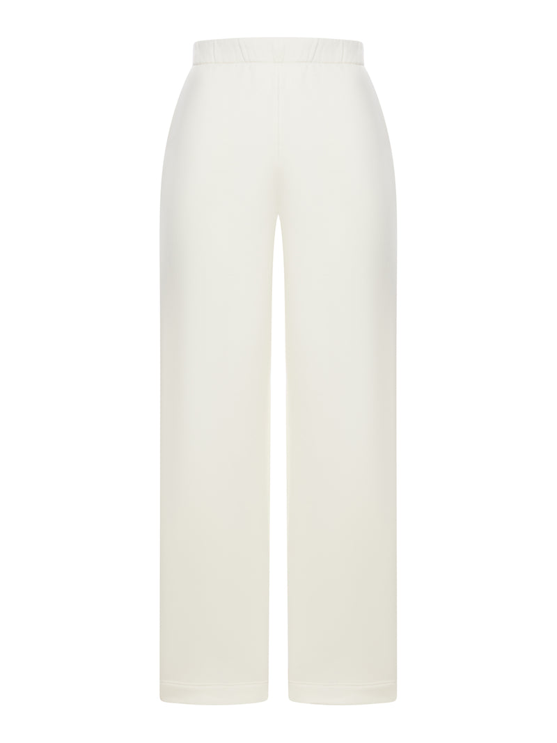 PANTALONE IN FELPA DI SETA E COTONE