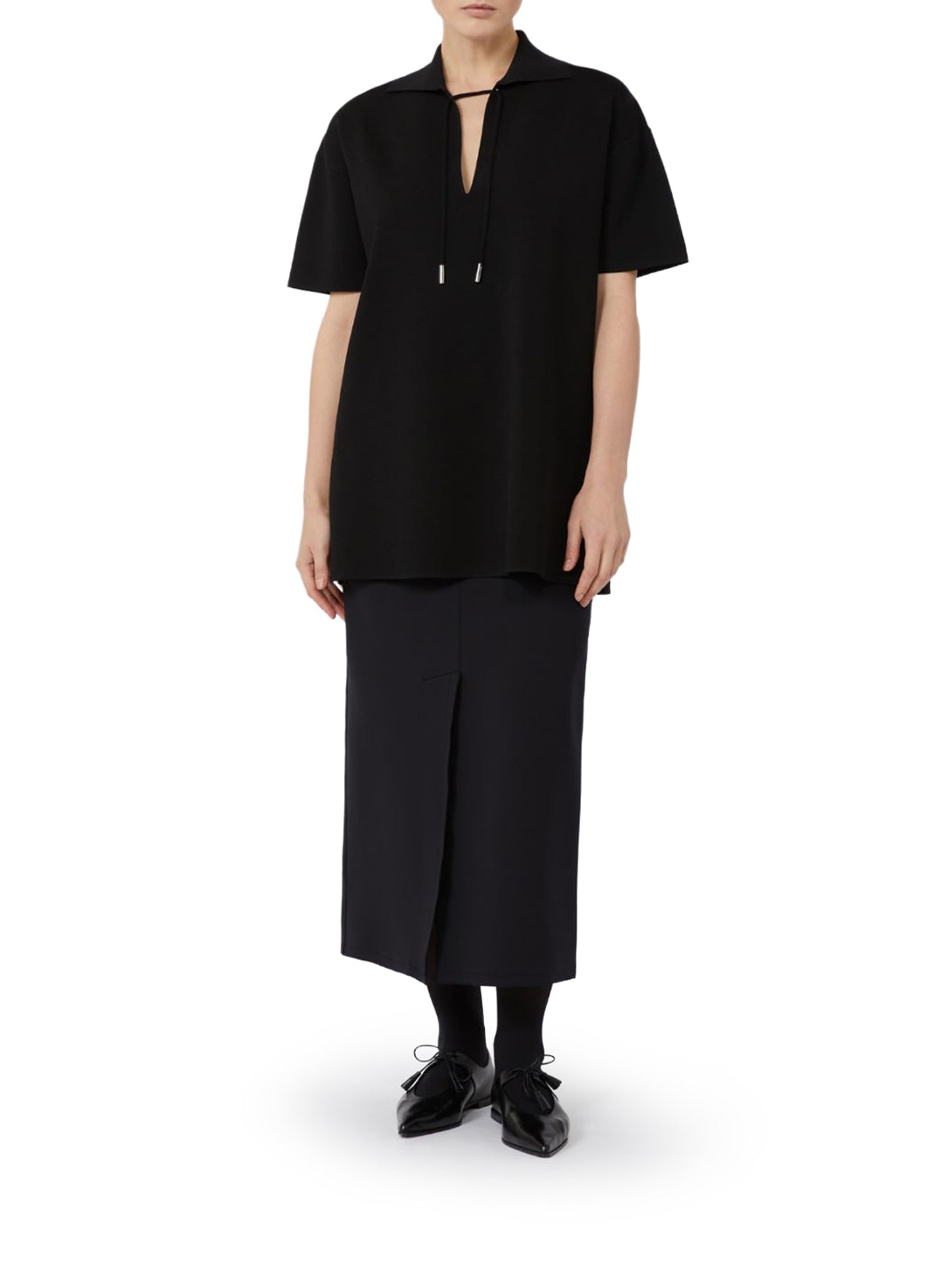 BLUSA IN FILATO DI VISCOSA CRÊPE