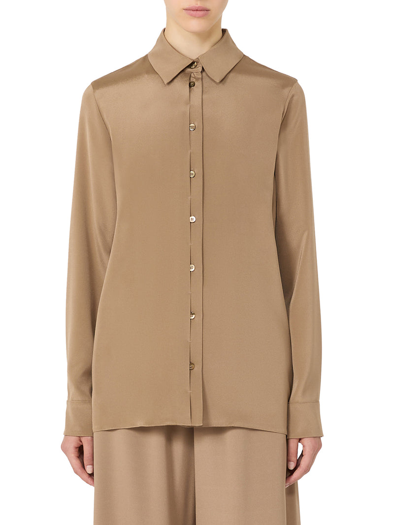 CAMICIA IN CADY DI SETA STRETCH