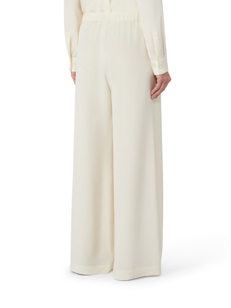 PANTALONE COMFORT IN CRÊPE DE CHINE STRETCH