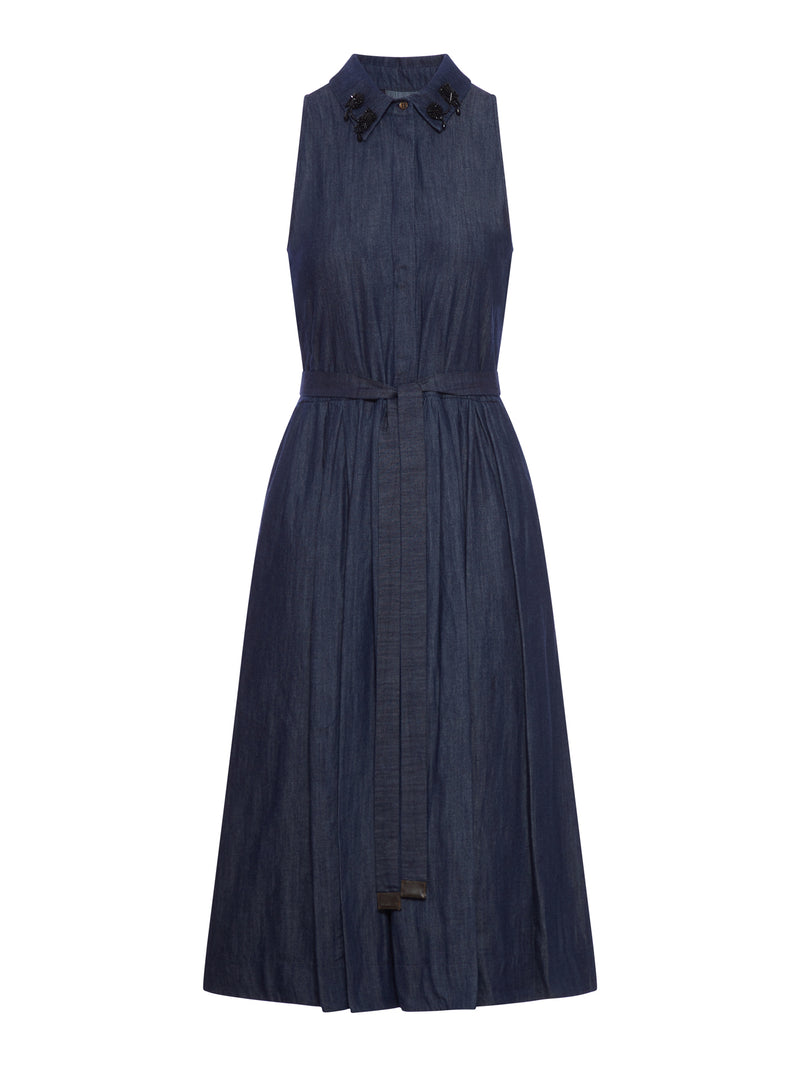 ABITO SMANICATO IN DENIM