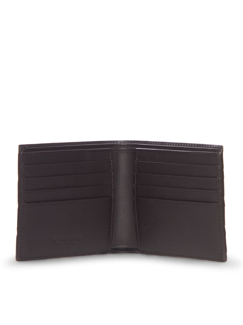 PORTAFOGLIO INTRECCIATO BIFOLD IN PELLE