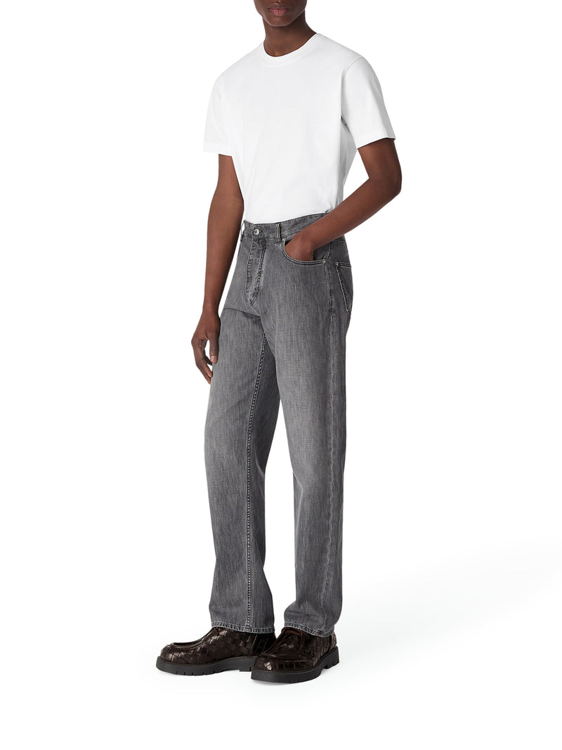 JEANS A GAMBA DRITTA VINTAGE BLACK