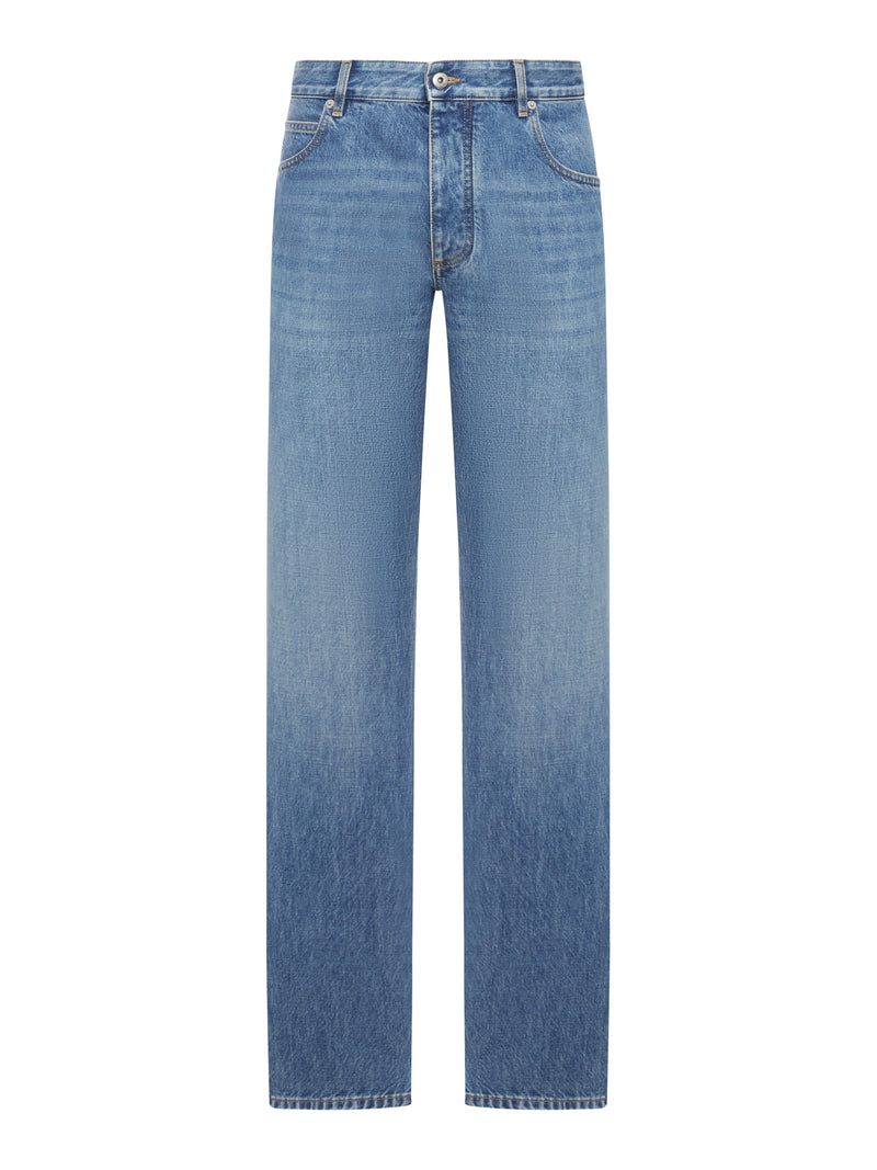 JEANS A GAMBA DRITTA INDIGO VINTAGE