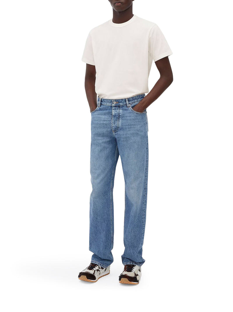 JEANS A GAMBA DRITTA INDIGO VINTAGE