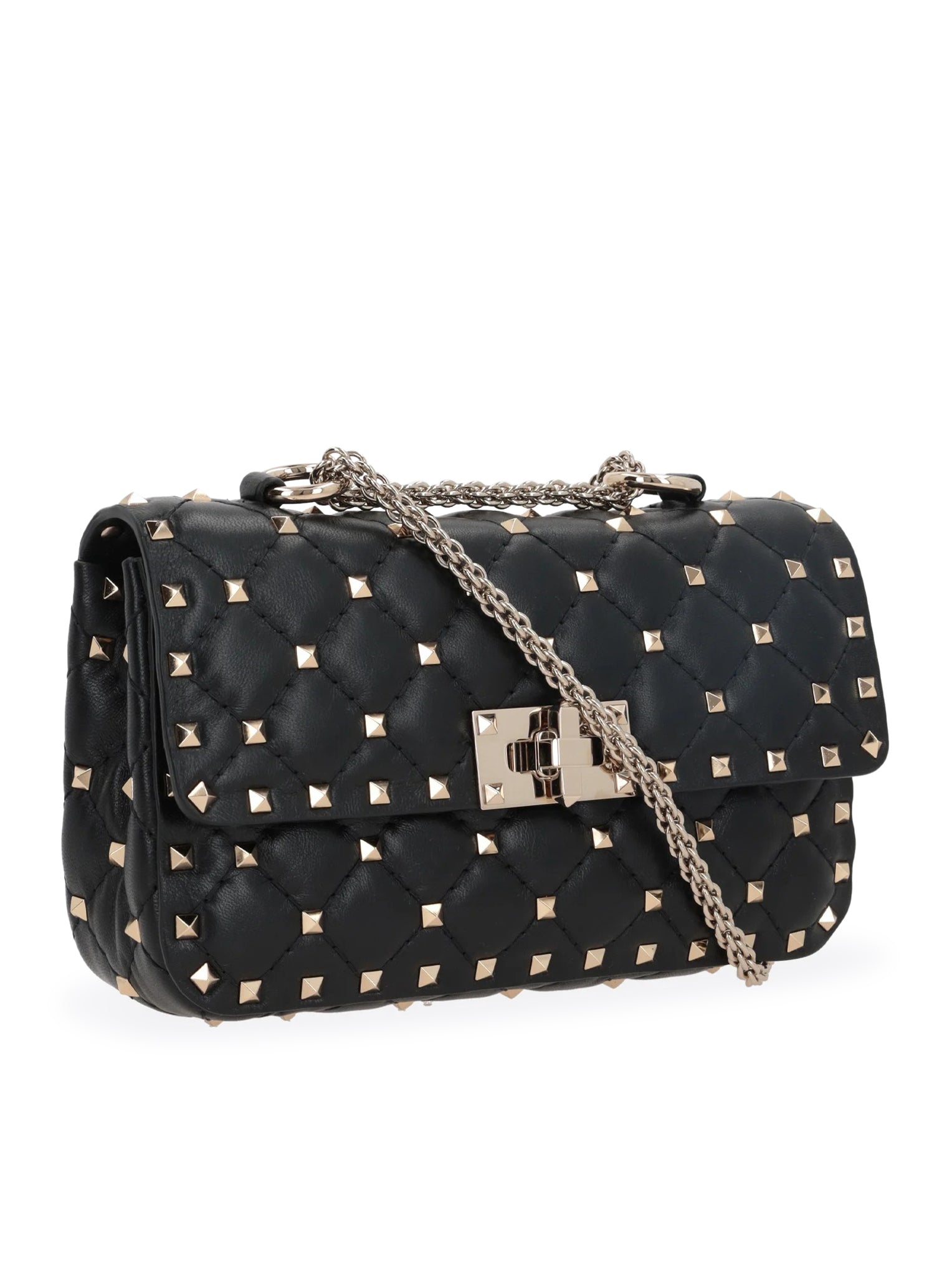 BORSA ROCKSTUD SPIKE PICCOLA IN NAPPA MATELASSÉ