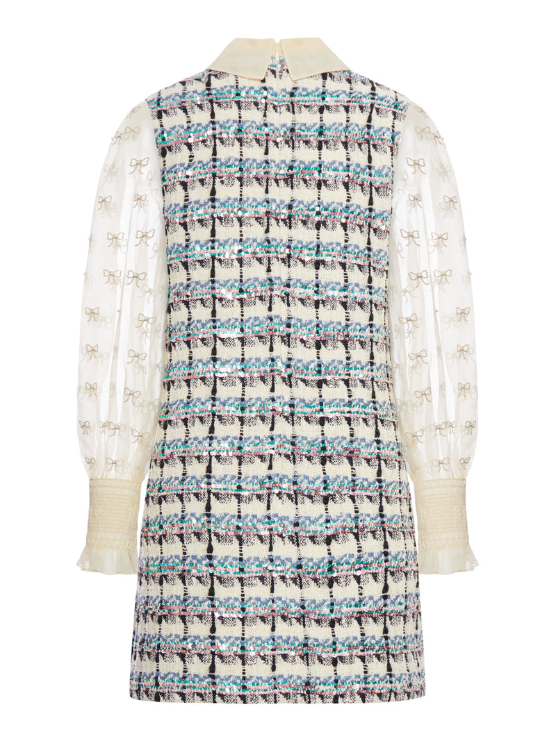 ABITO RICAMATO IN TWEED