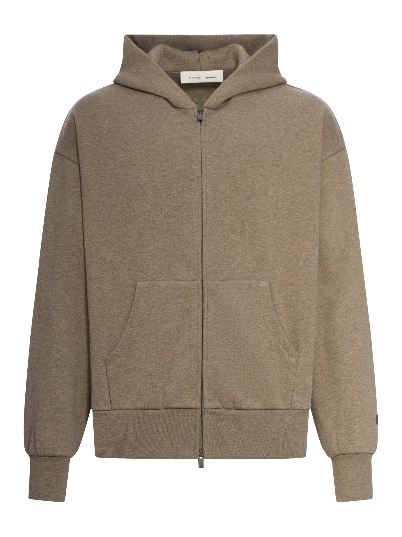 FELPA ZIP CON CAPPUCCIO