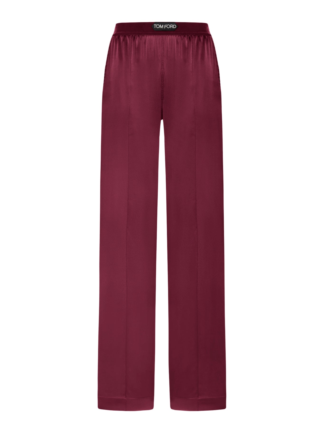 PANTALONI IN RASO DI SETA STRETCH