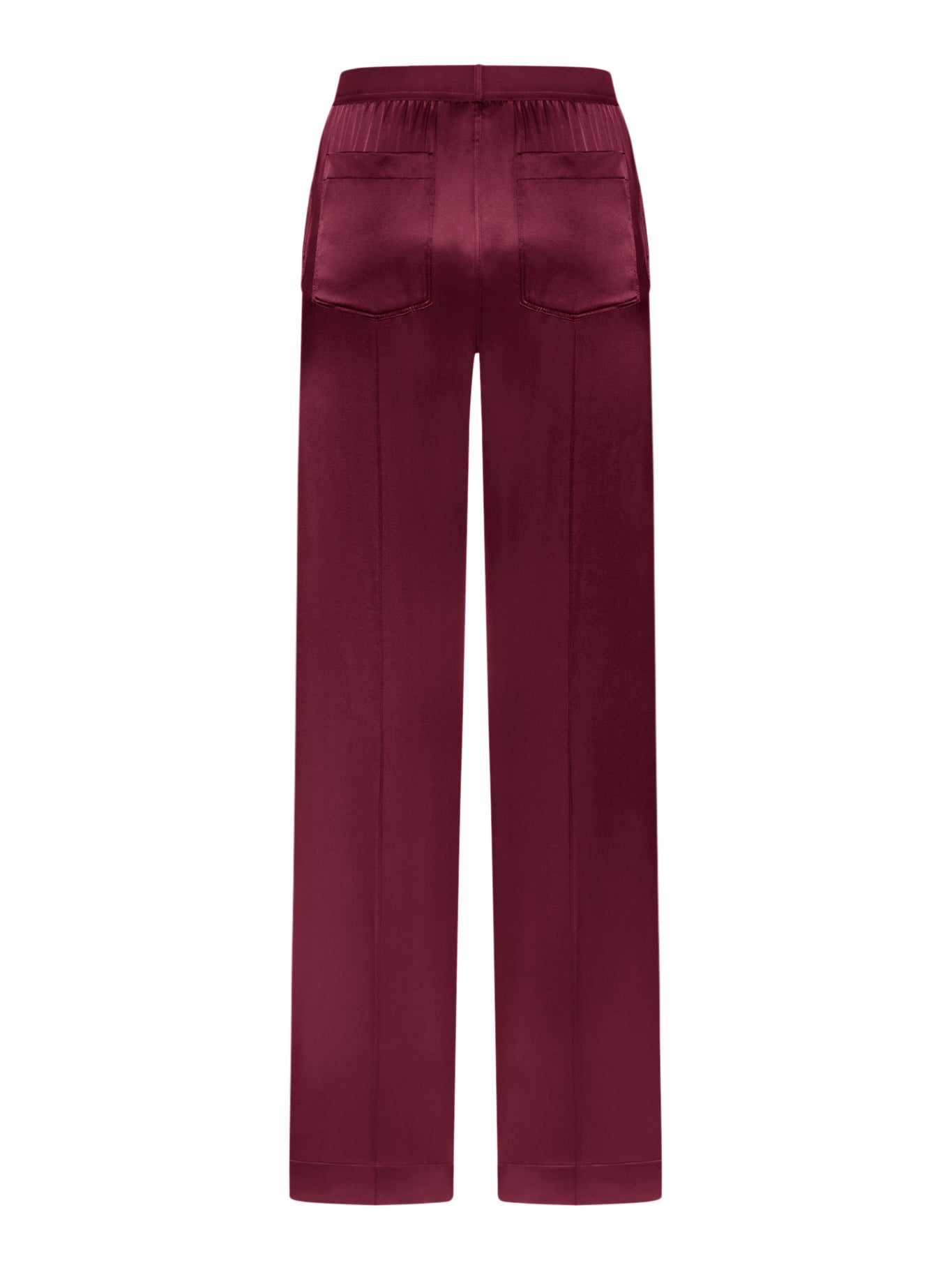 PANTALONI IN RASO DI SETA STRETCH