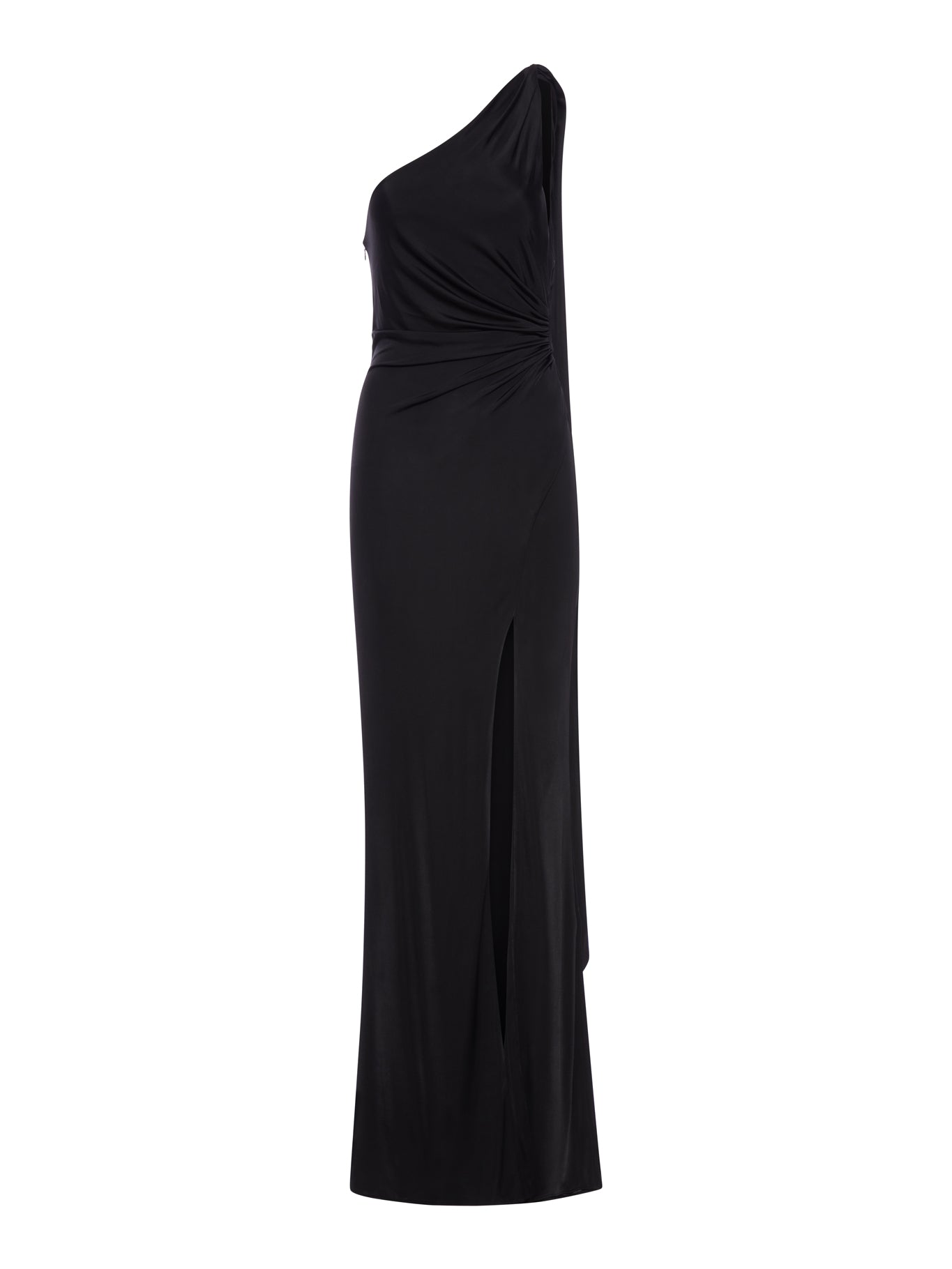 ABITO DA SERA MONOSPALLA CON FOULARD