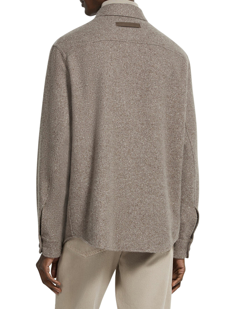 OVERSHIRT IN CASHMERE E SETA