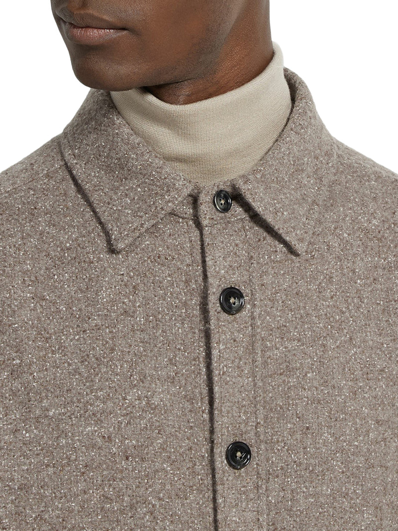 OVERSHIRT IN CASHMERE E SETA
