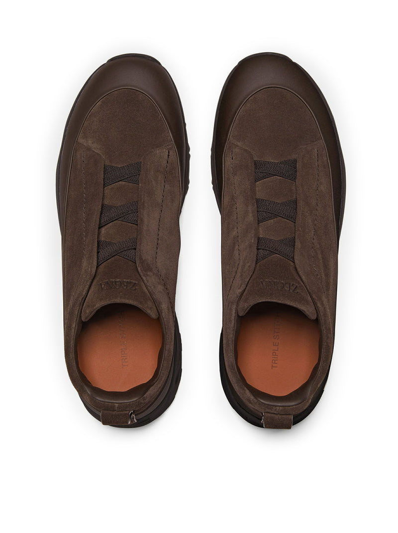 SNEAKER TRIPLE STITCH™ MONTE IN PELLE E SUEDE