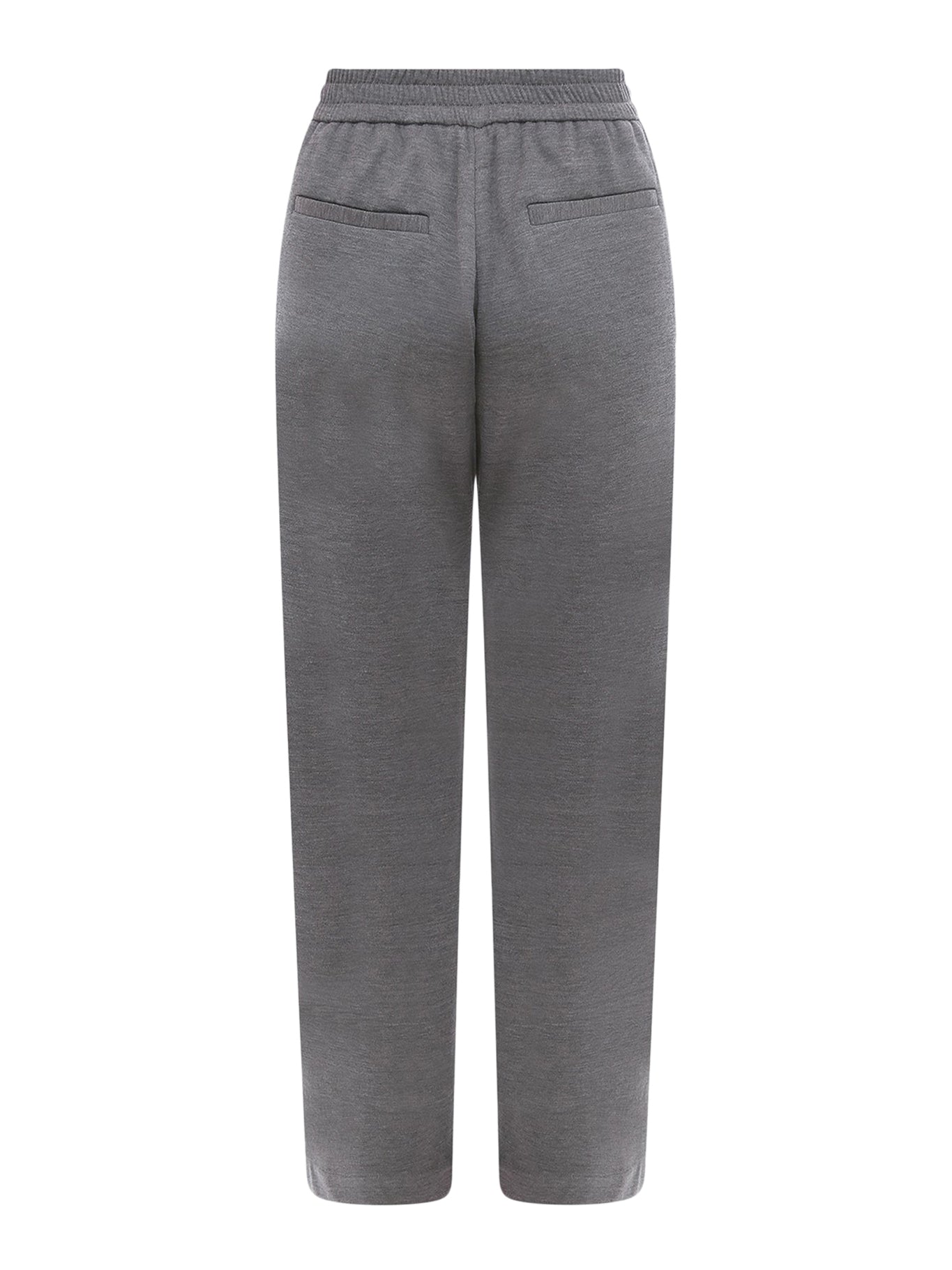 PANTALONI LARGHI COMFORT IN COTONE E SETA
