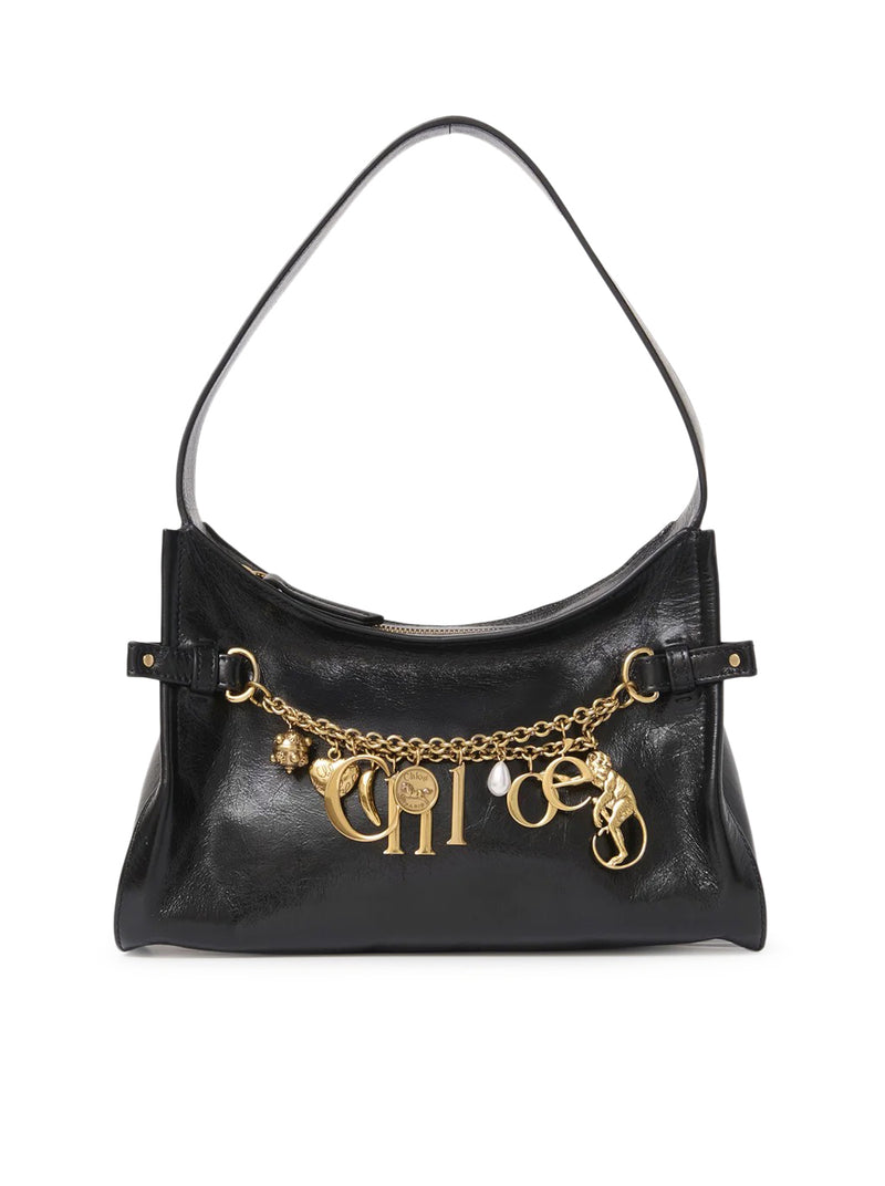 BORSA HOBO CHLOE` CHARMS IN PELLE LUCIDA