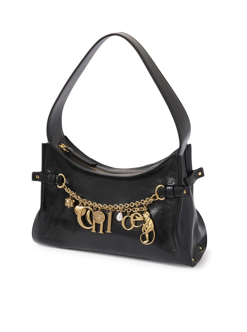BORSA HOBO CHLOE` CHARMS IN PELLE LUCIDA