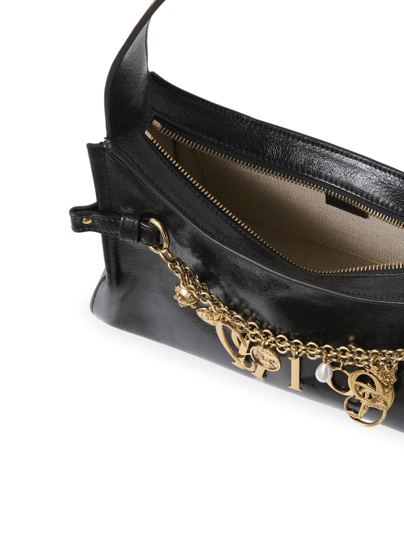BORSA HOBO CHLOE` CHARMS IN PELLE LUCIDA