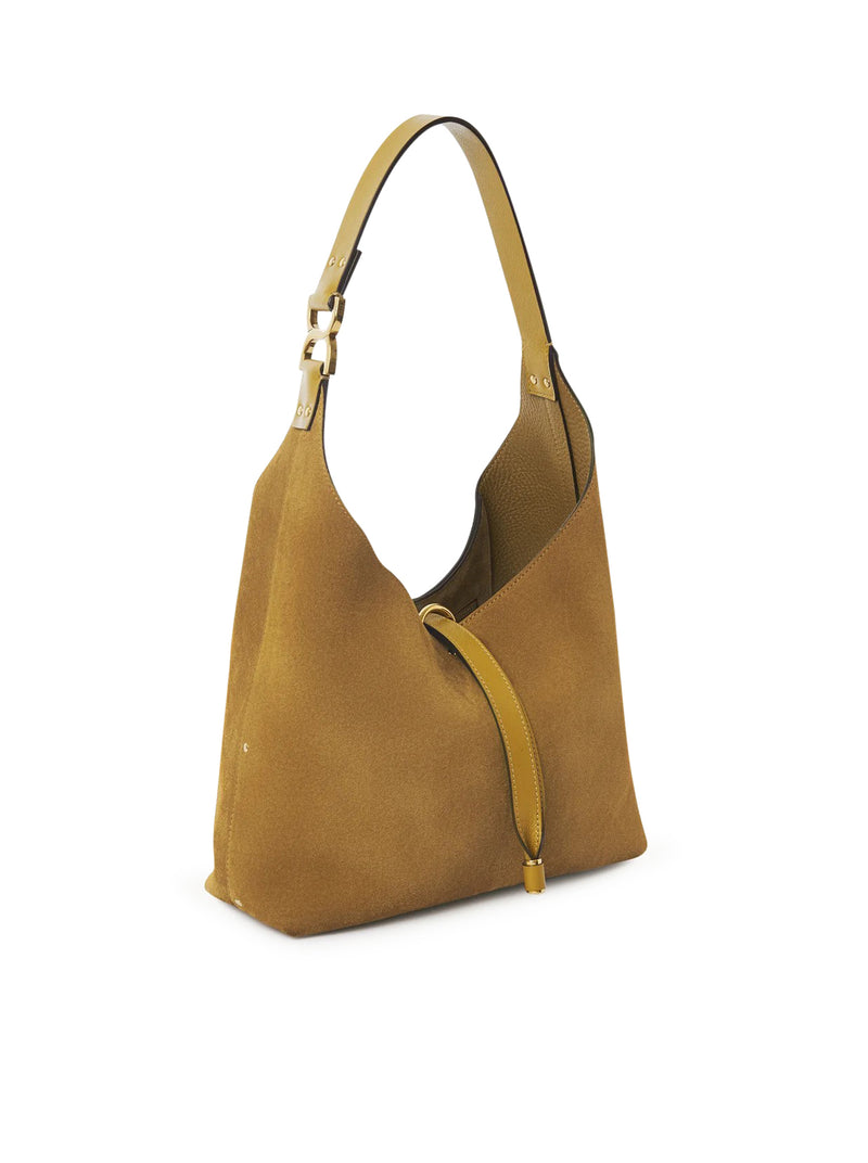 BORSA HOBO MARCIE PICCOLA IN PELLE SCAMOSCIATA
