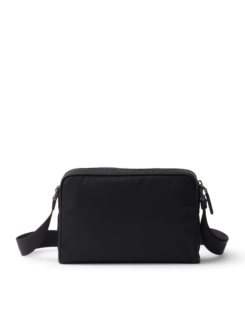 BORSA A TRACOLLA SMALL IN RE-NYLON E SAFFIANO