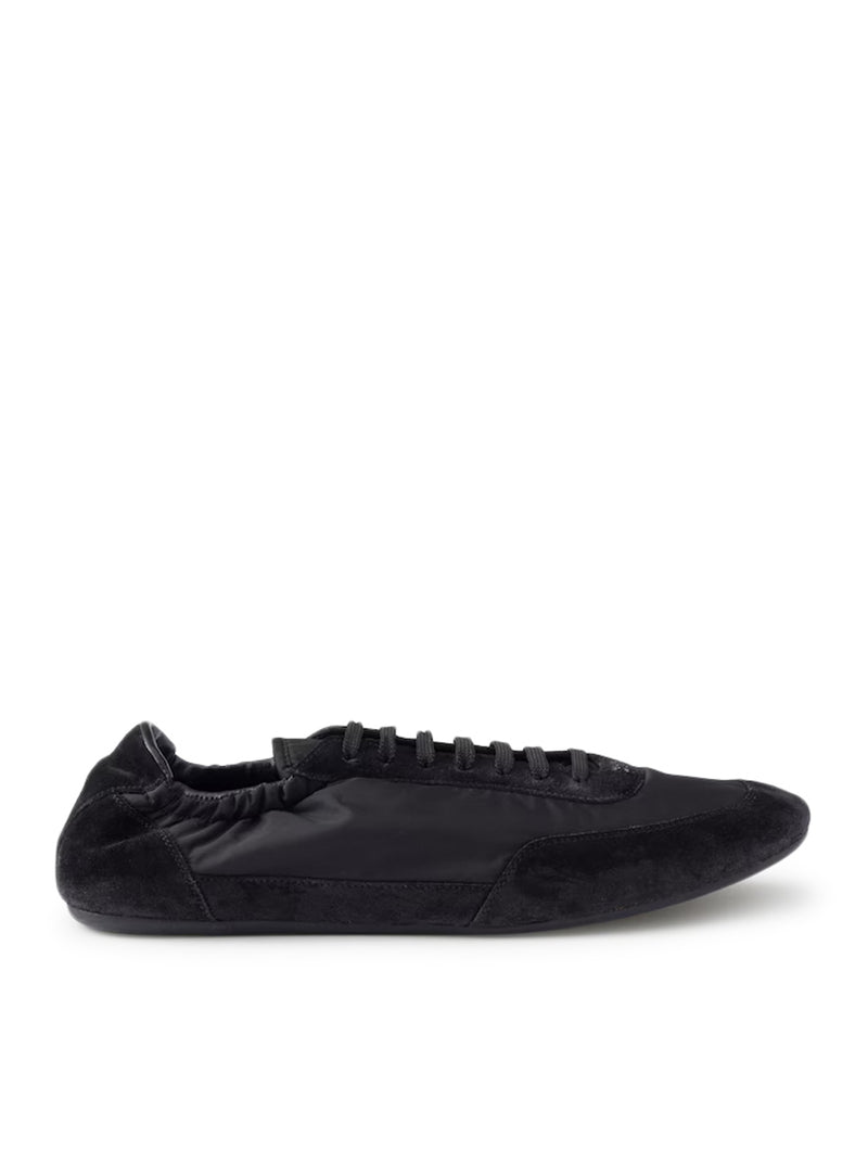 SNEAKERS COLLAPSE IN RE-NYLON E PELLE SCAMOSCIATA