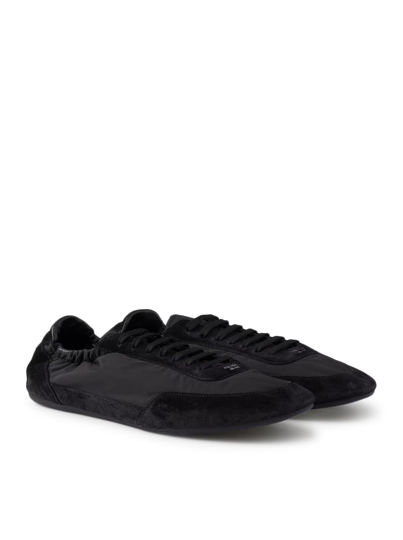 SNEAKERS COLLAPSE IN RE-NYLON E PELLE SCAMOSCIATA