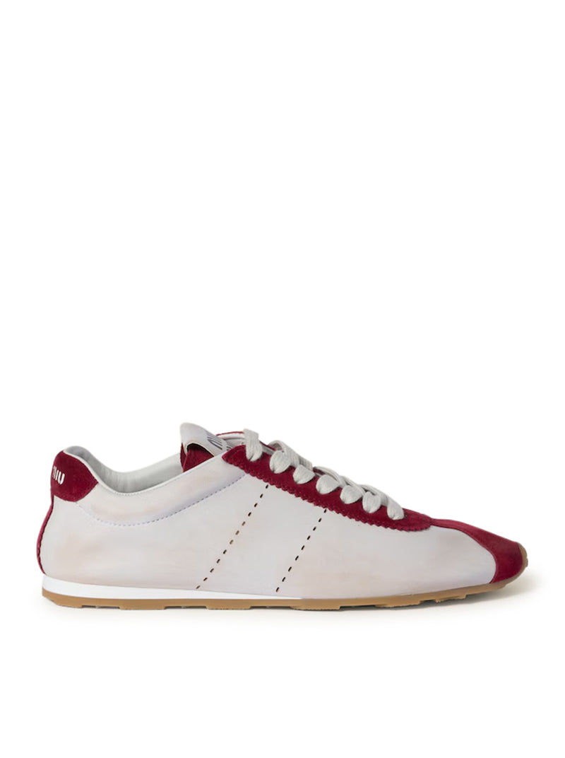 SNEAKERS PLUME IN NAPPA E SCAMOCIATO