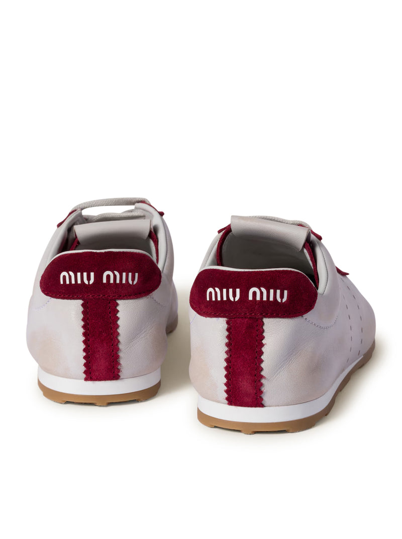 SNEAKERS PLUME IN NAPPA E SCAMOCIATO