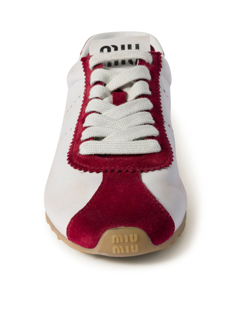 SNEAKERS PLUME IN NAPPA E SCAMOCIATO