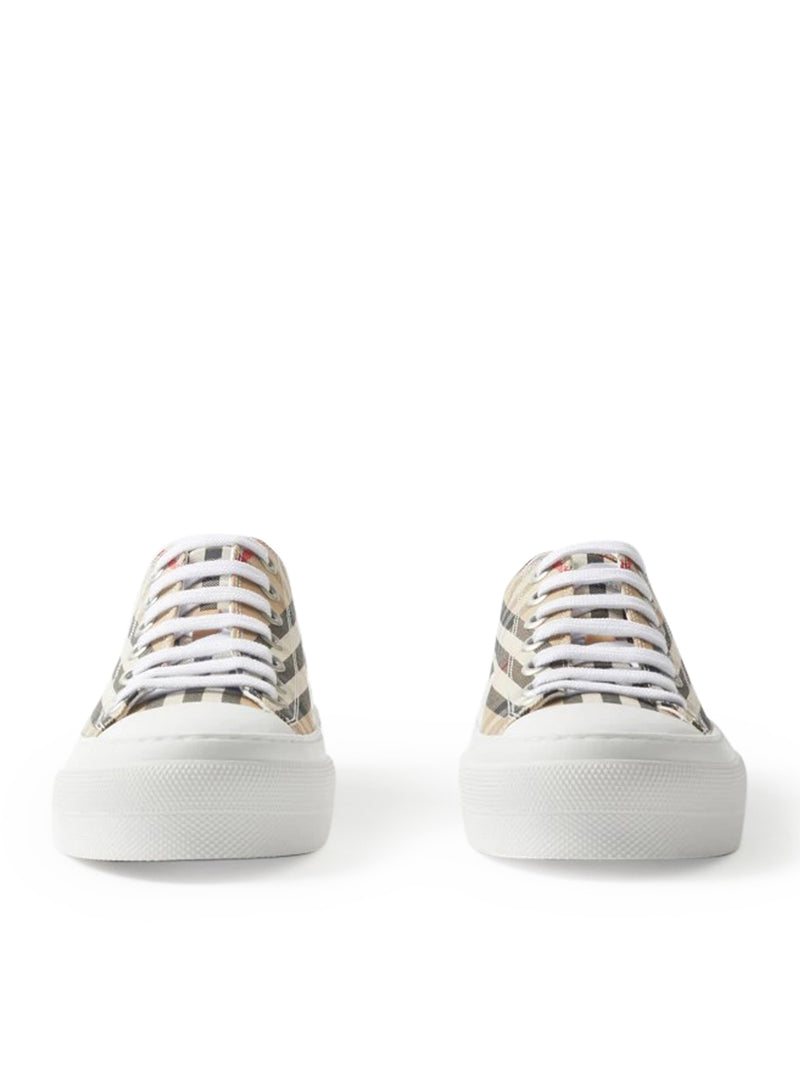 SNEAKERS IN COTONE CHECK