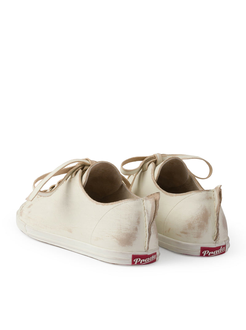 SNEAKERS IN PELLE ANTICATA