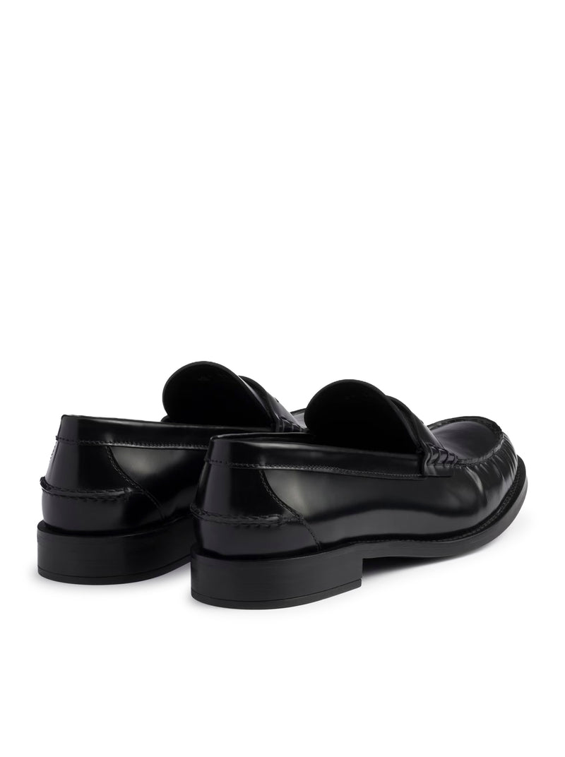 MOCASSINI IN PELLE SPAZZOLATA