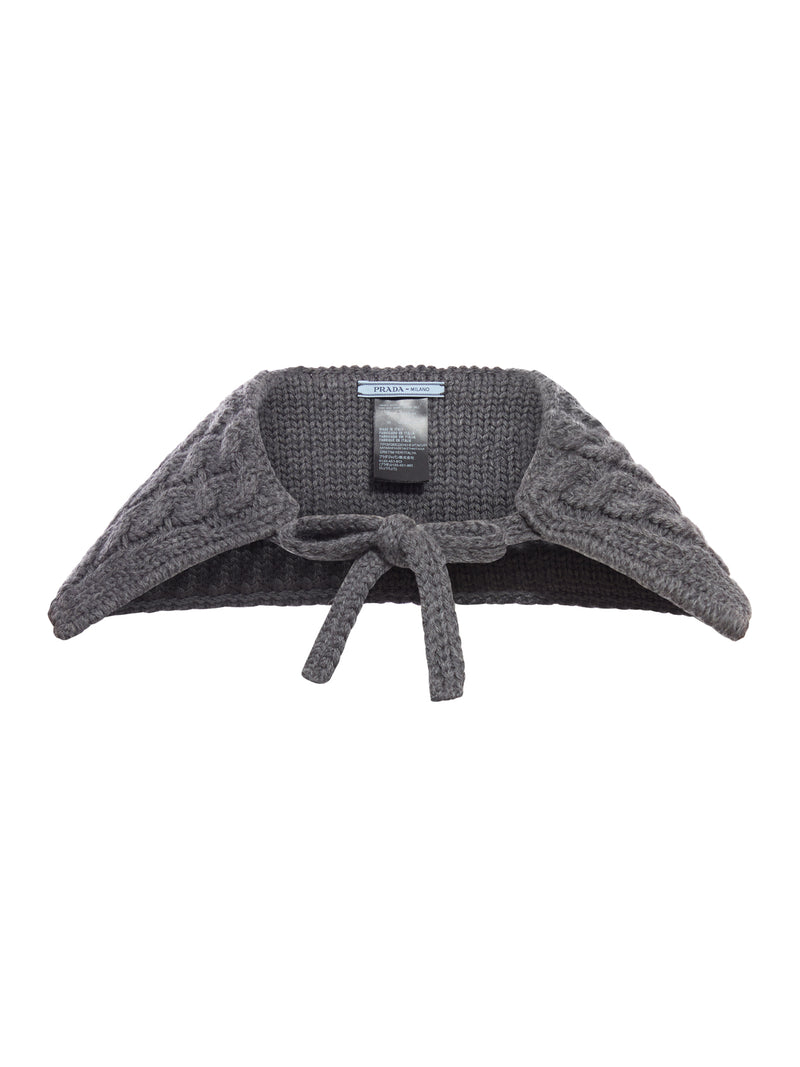 COPRISPALLE INTRECCIATO IN MISTO LANA E CASHMERE