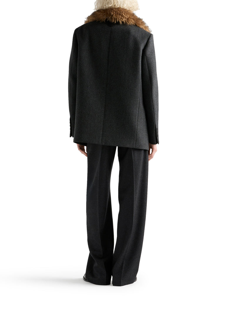 PANTALONI IN FLANELLA DI LANA