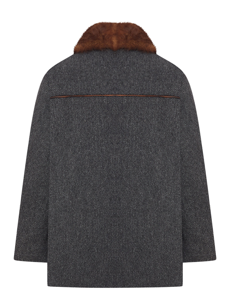 CAPPOTTO CHEVRON IN LANA